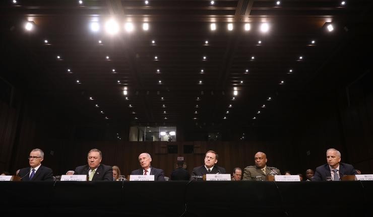 Representatives of the Pentagon, CIA, FBI, NSA, and Department of Homeland Security