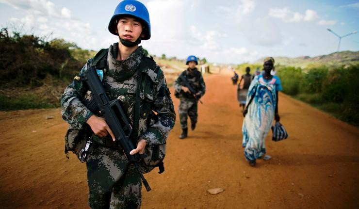 Chinese Ethnic Blue Helmet UN troops in Chad or Mali