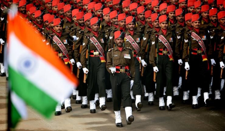 Indian Army in a parade Indian Army in a parade