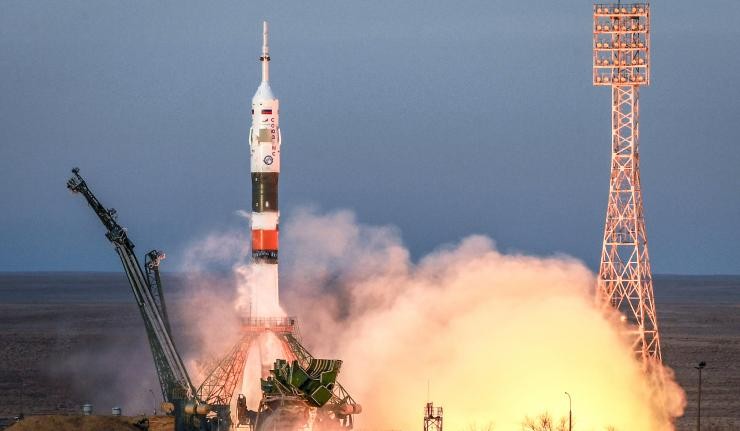 Launch of Russian Soyuz Space Capsule Launch of Russian Soyuz Space Capsule