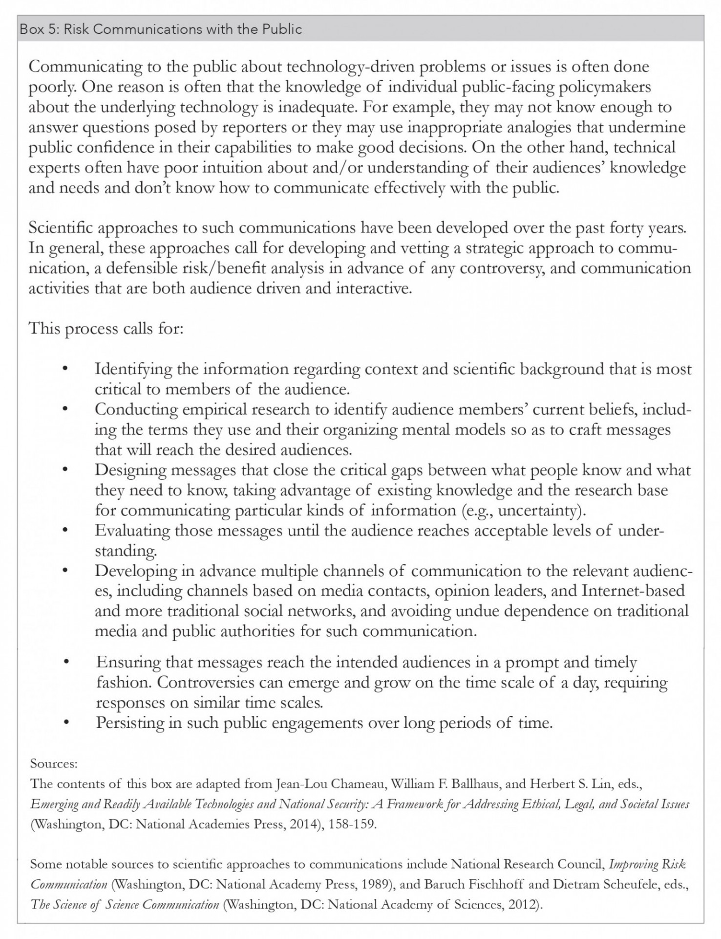 Risk Communications with the Public Risk Communications with the Public