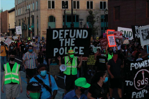 Defund the police protests at the 2020 Democratic National Convention.
