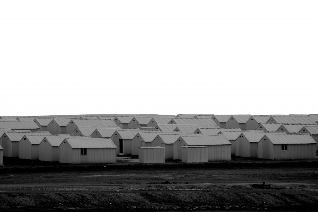 Pre-fabricated houses in Azraq camp. (Credit: Lucas de Abreu, October 2014)