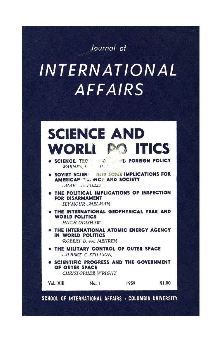 Science and World Politics Cover Image