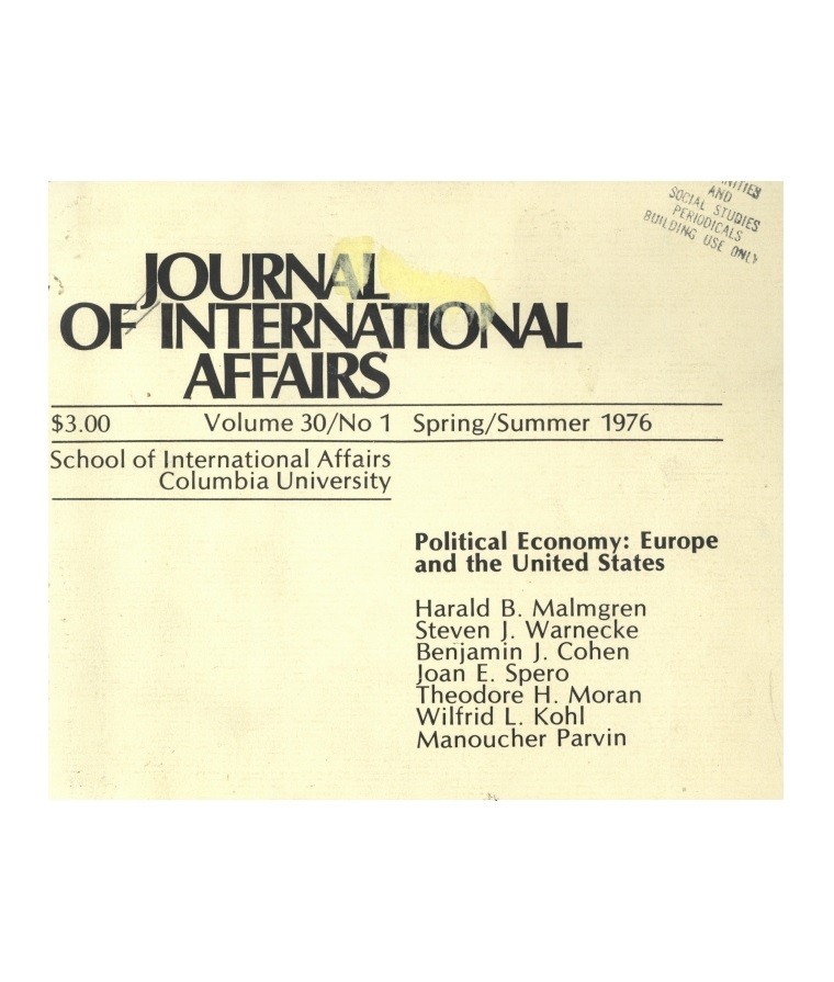 Political Economy Cover Image