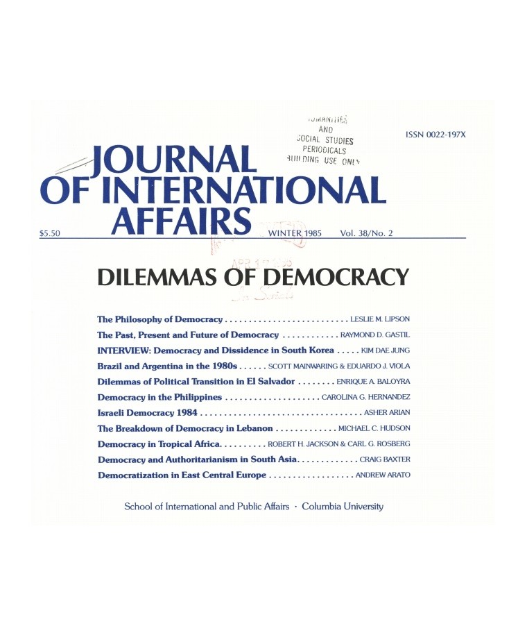 Dilemmas of Democracy Cover Image