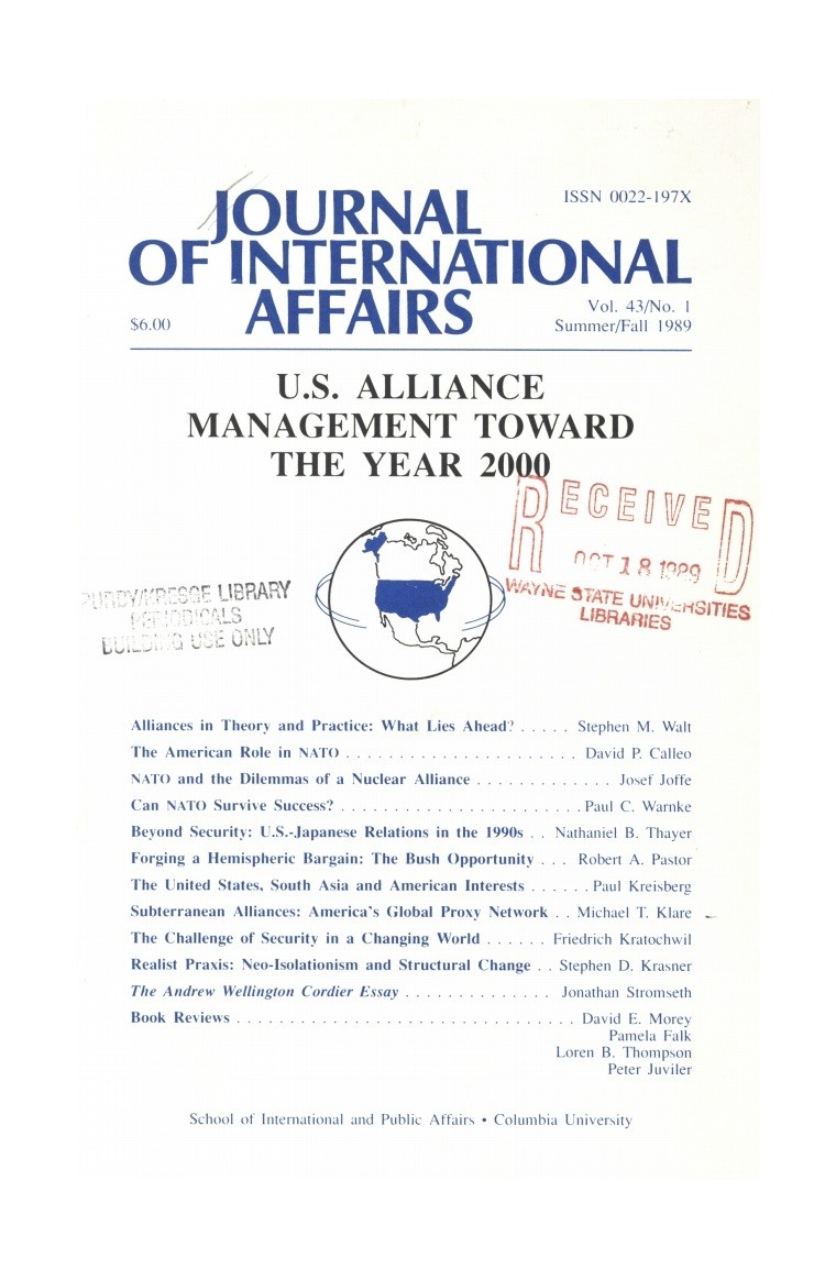 U.S. Alliance Management Toward the Year 2000 Cover Image