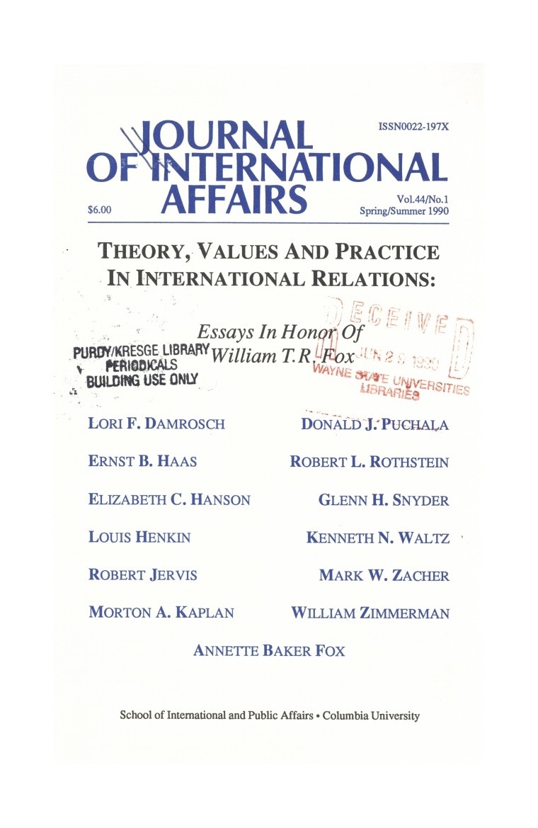 Theory, Values and Practice in International Relations Cover Image