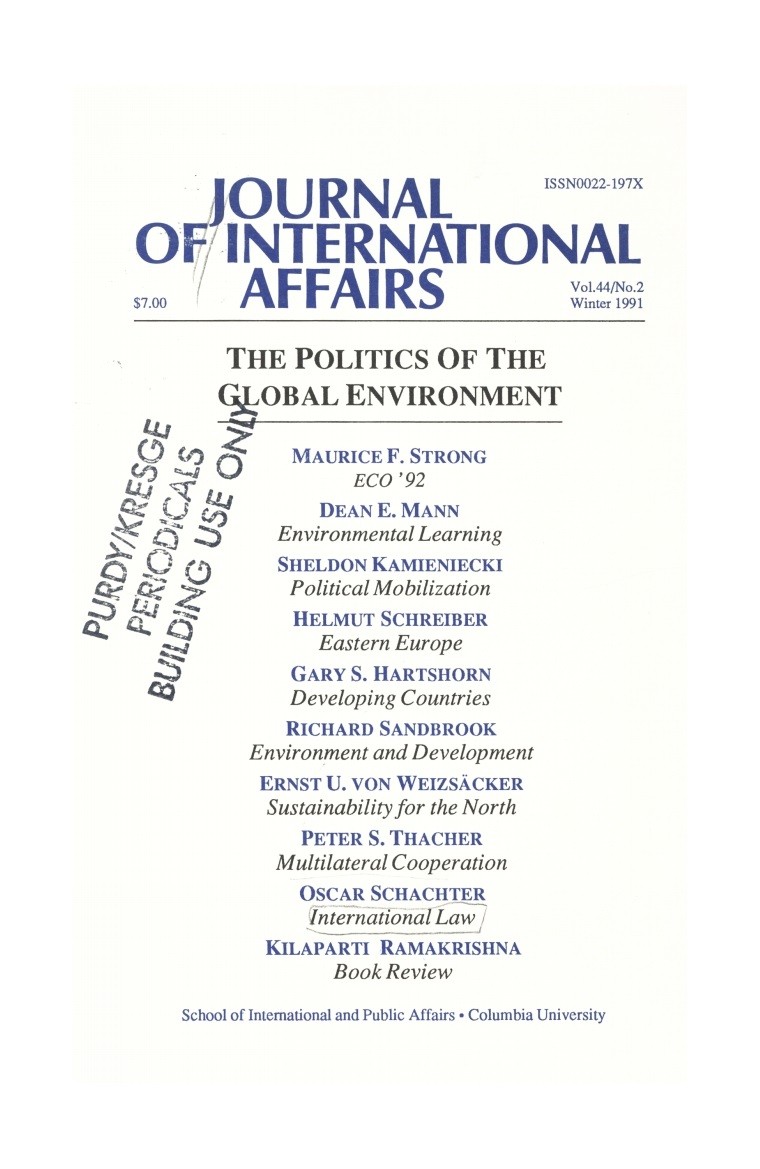 The Politics of the Global Environment Cover Image