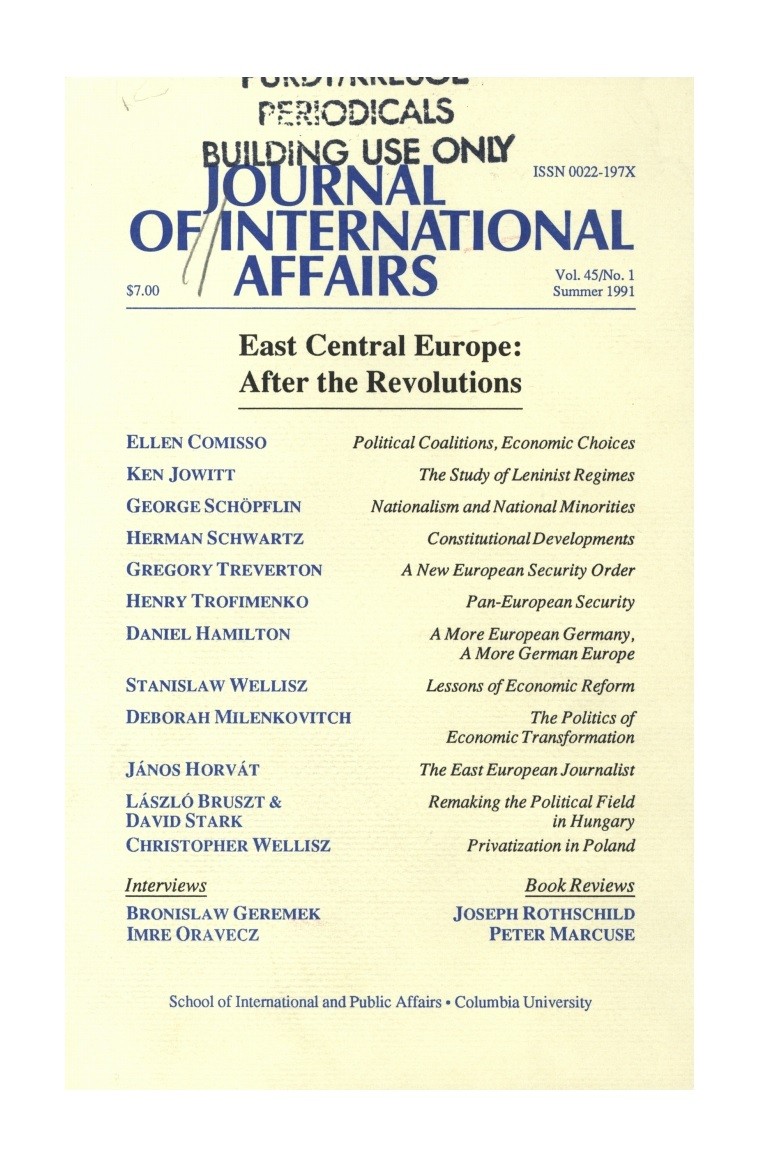 East Central Europe Cover Image