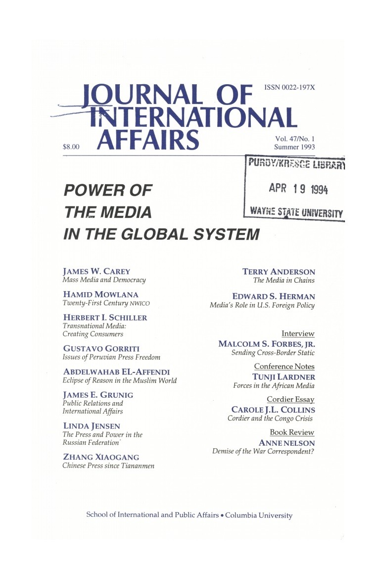 The Power of the Media in the Global System Cover Image
