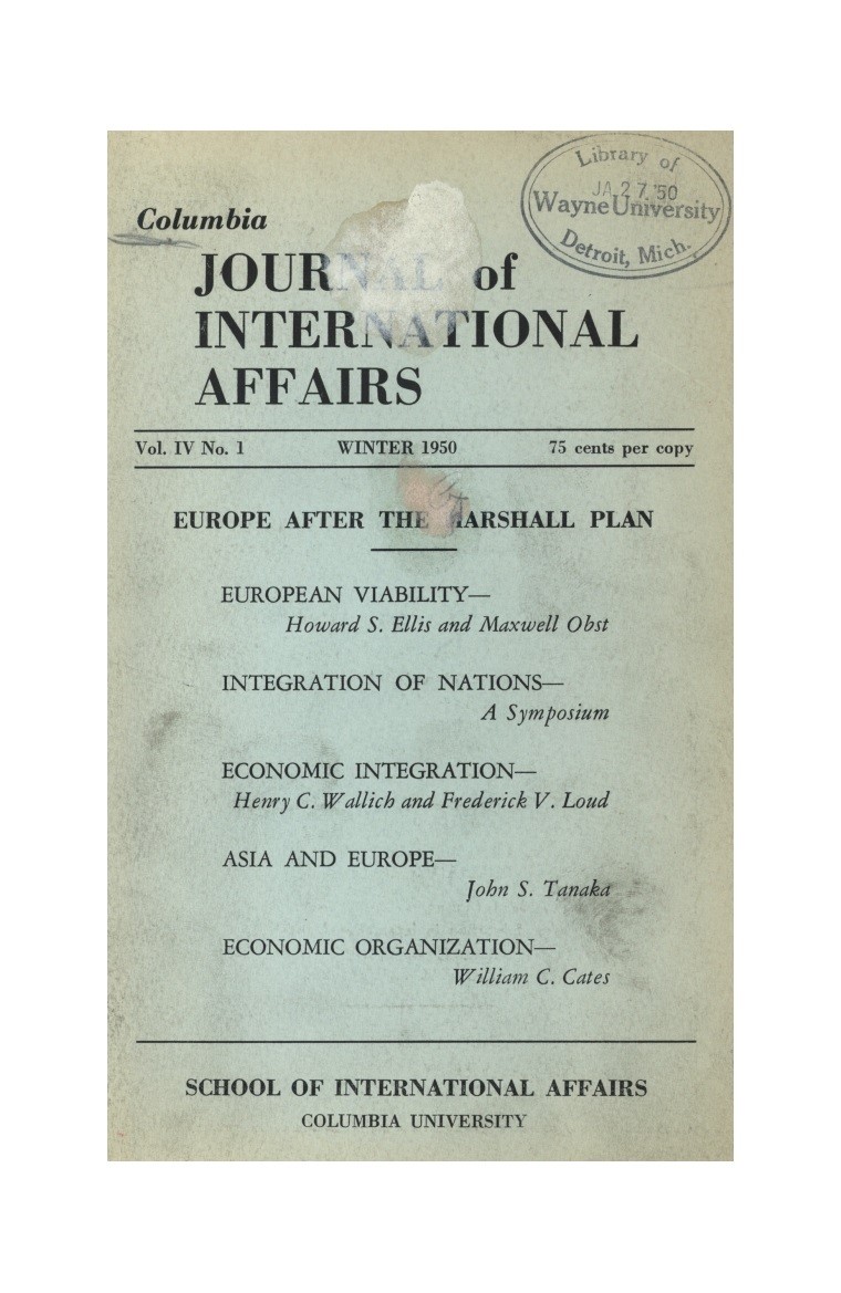 Europe After the Marshall Plan Cover Image