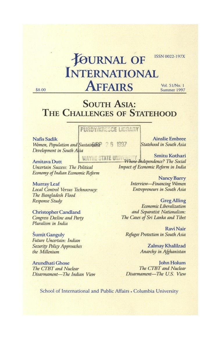South Asia Cover Image