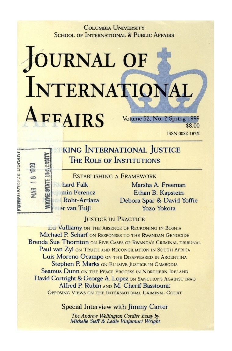 Seeking Institutional Justice Cover Image