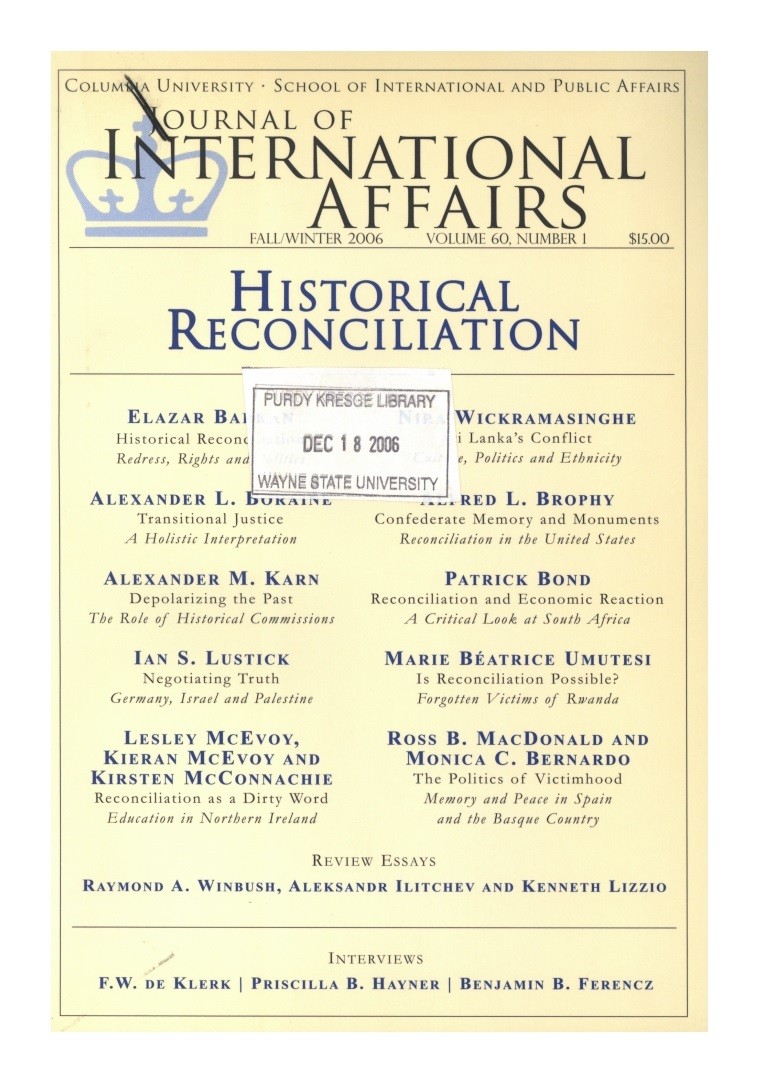 Historical Reconciliation Cover Image
