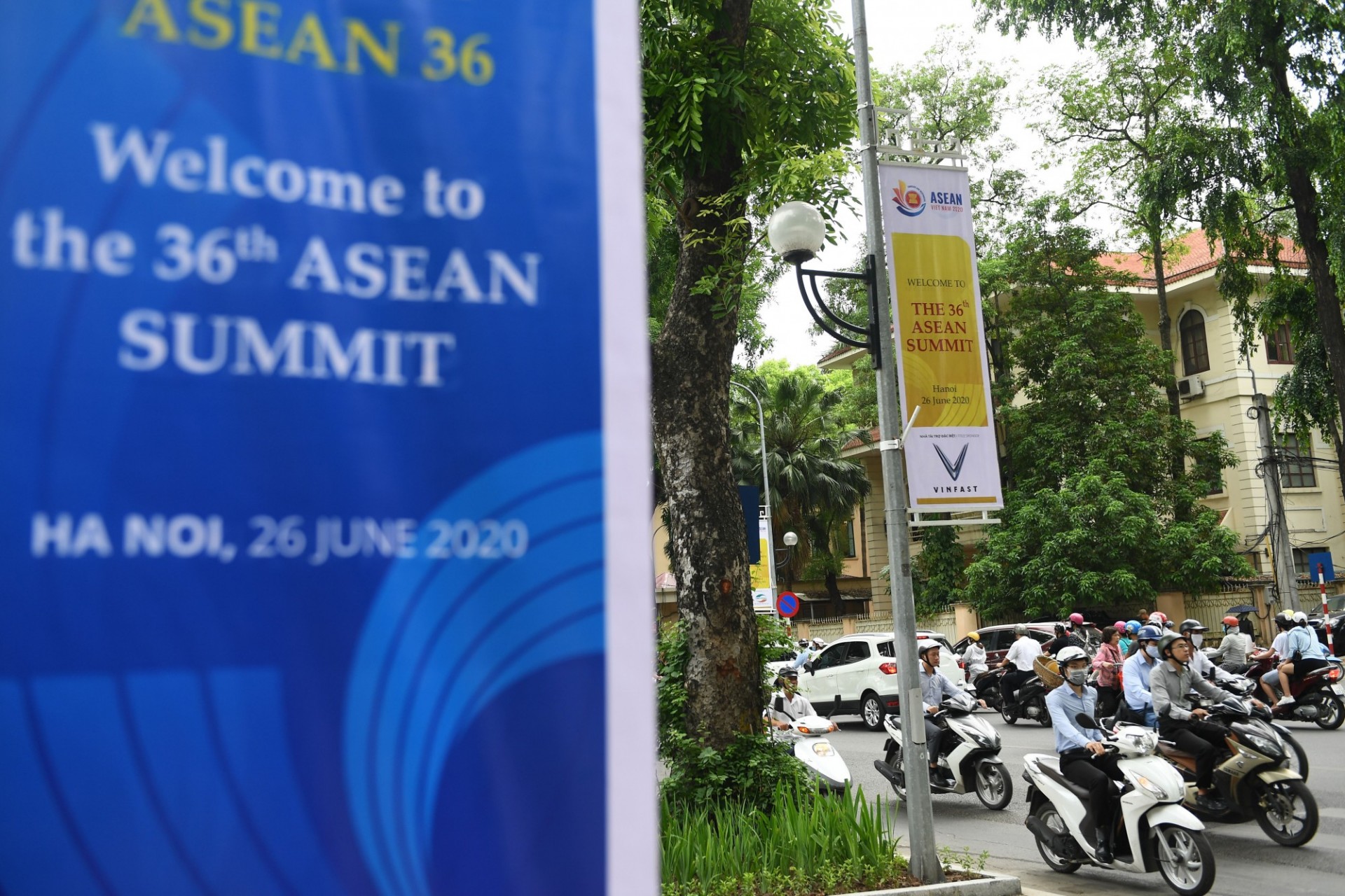 Sign announcing 36th ASEAN Summit 