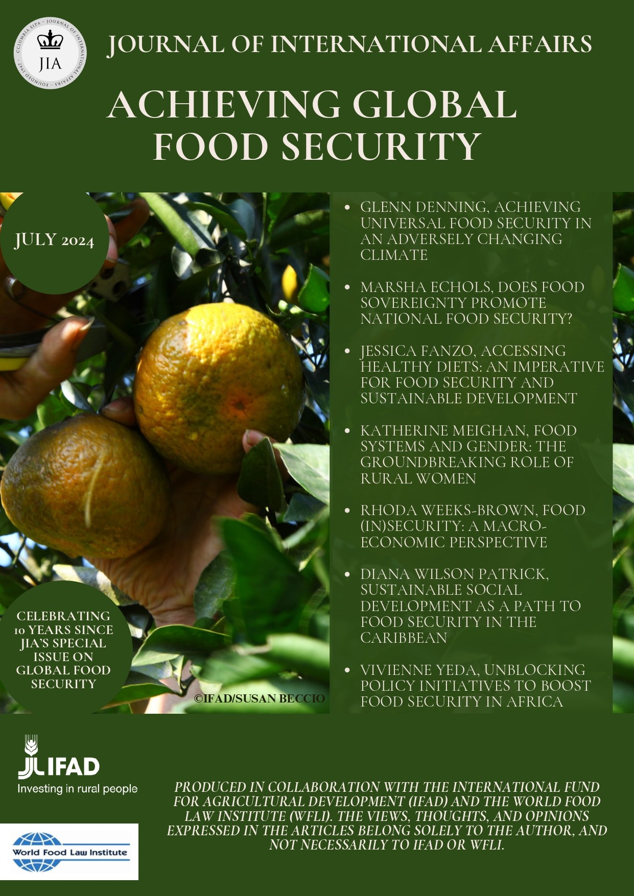 Cover - Digital Issue Global Food Security 