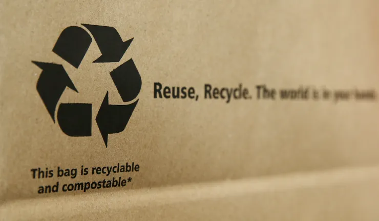 Recyclable paper bag
