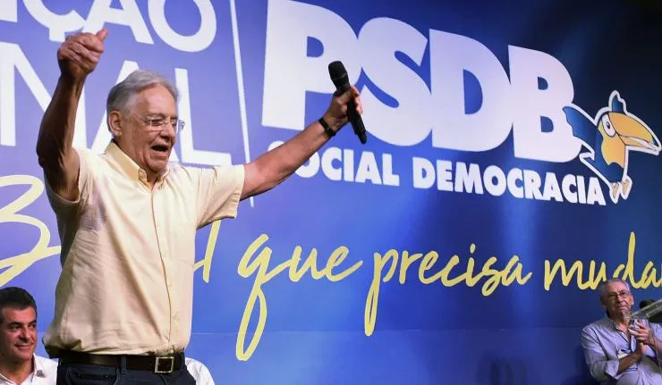 Fernando Henrique Cardoso at a Political Rally