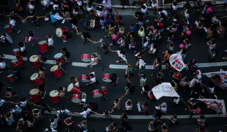 Marching Band of Women Protesters
