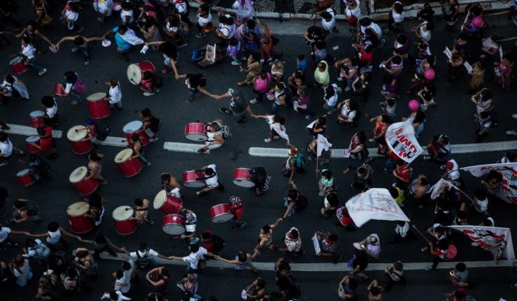 Marching Band of Women Protesters