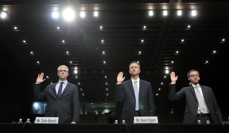 Facebook's Colin Stretch, Twitter's Sean Edgett and Google's Richard Salgado