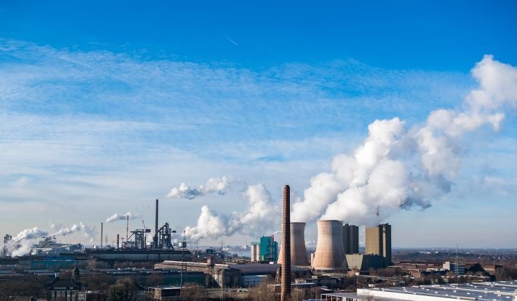 Chimneys of a Power plant