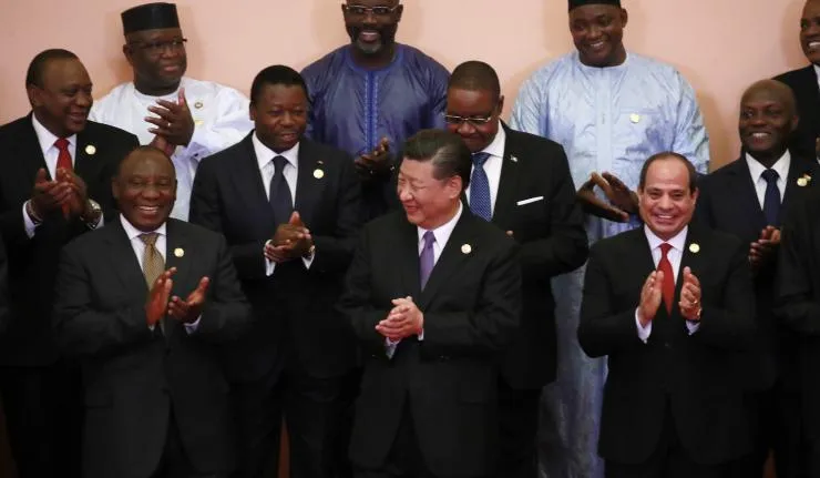 Cyril Ramaphosa, Xi Jinping and other African Heads of State at the FOCAC 2018