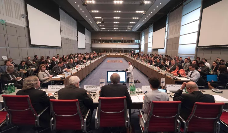 Scenes from peace negotiations between Armenia and Azerbaijan