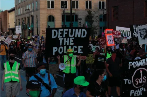 Defund the police protests at the 2020 Democratic National Convention.