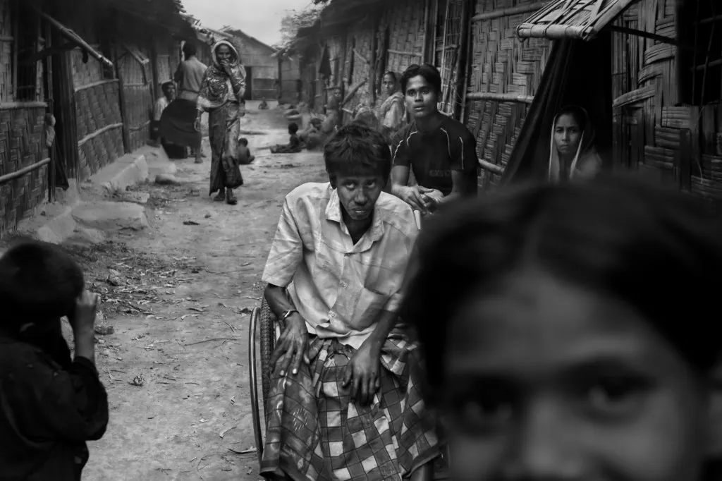 The life of disabled people in the camp is not easy. They have to rely on their family members for support.