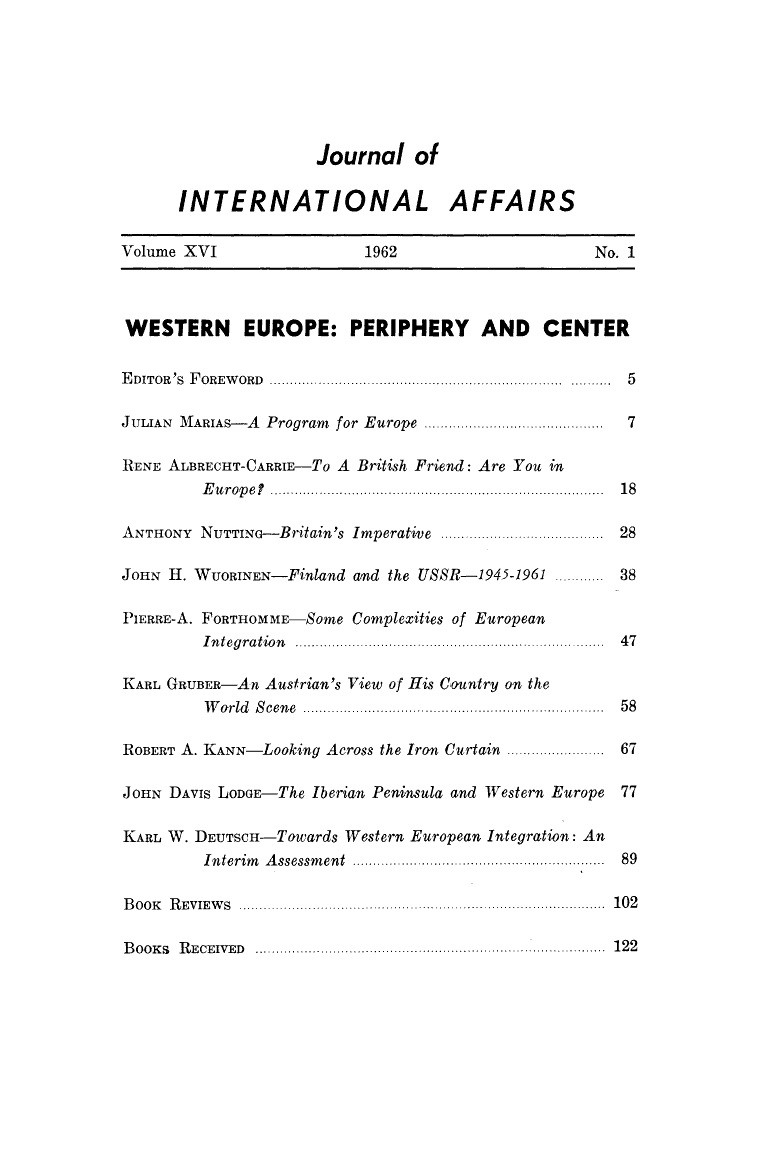 Western Europe Cover Image