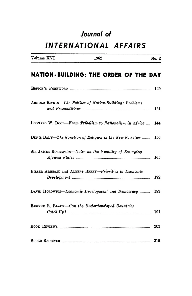 Nation Building Cover Image