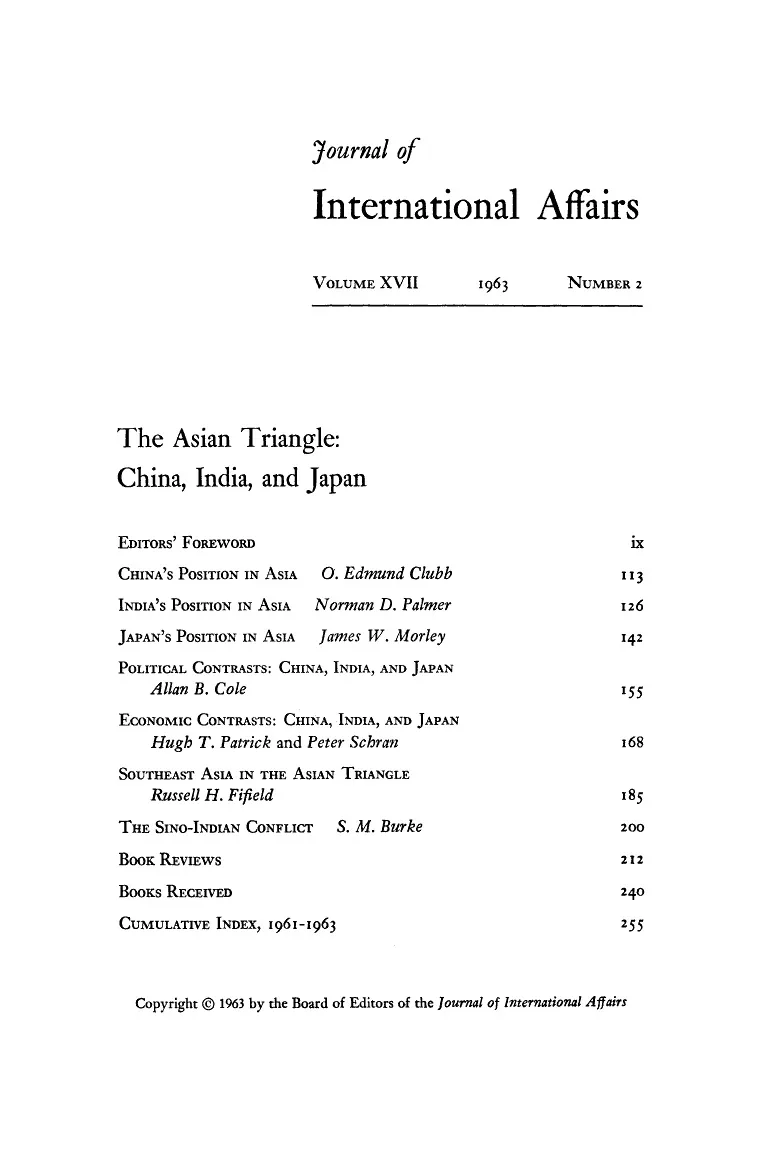The Asian Triangle Cover Image