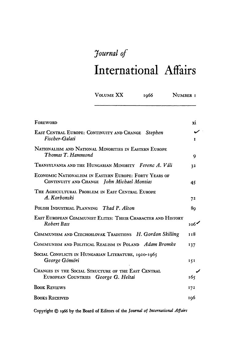 East Central Europe Cover Image
