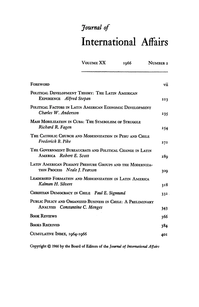 Political Development in Latin America Cover Image