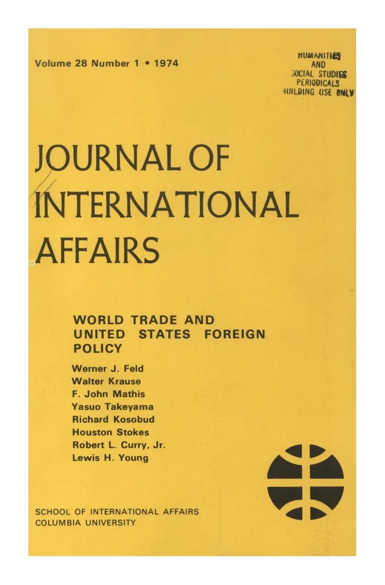 World Trade and United States Foreign Policy Cover Image