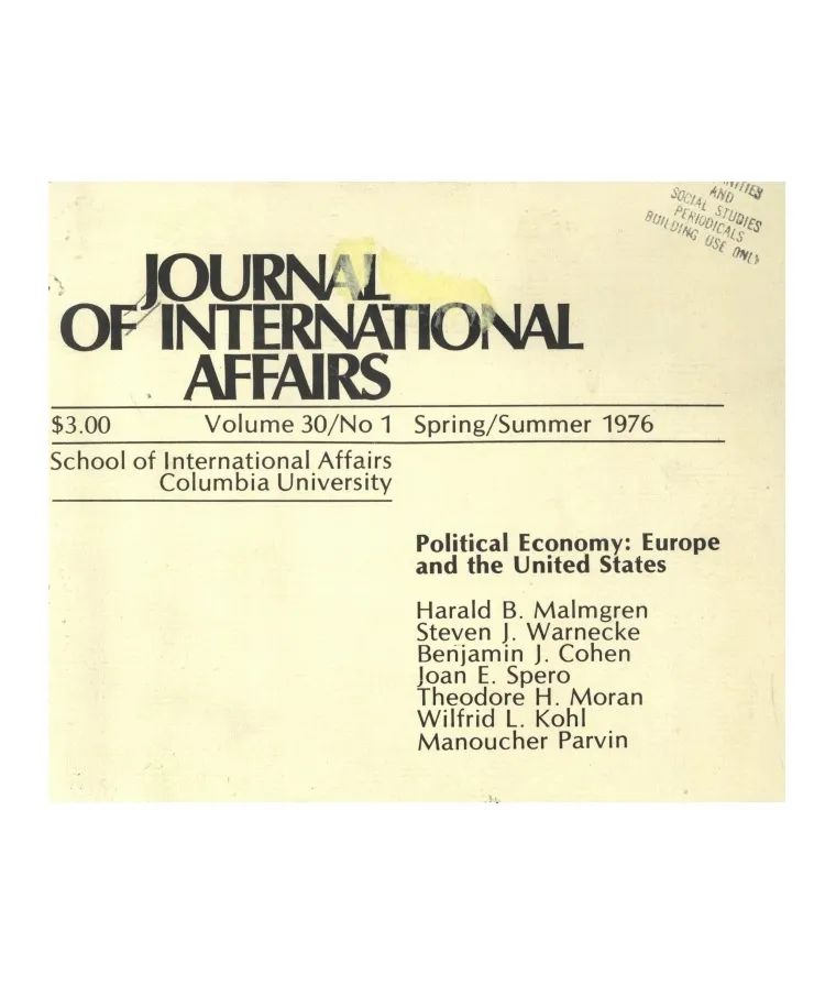 Political Economy Cover Image