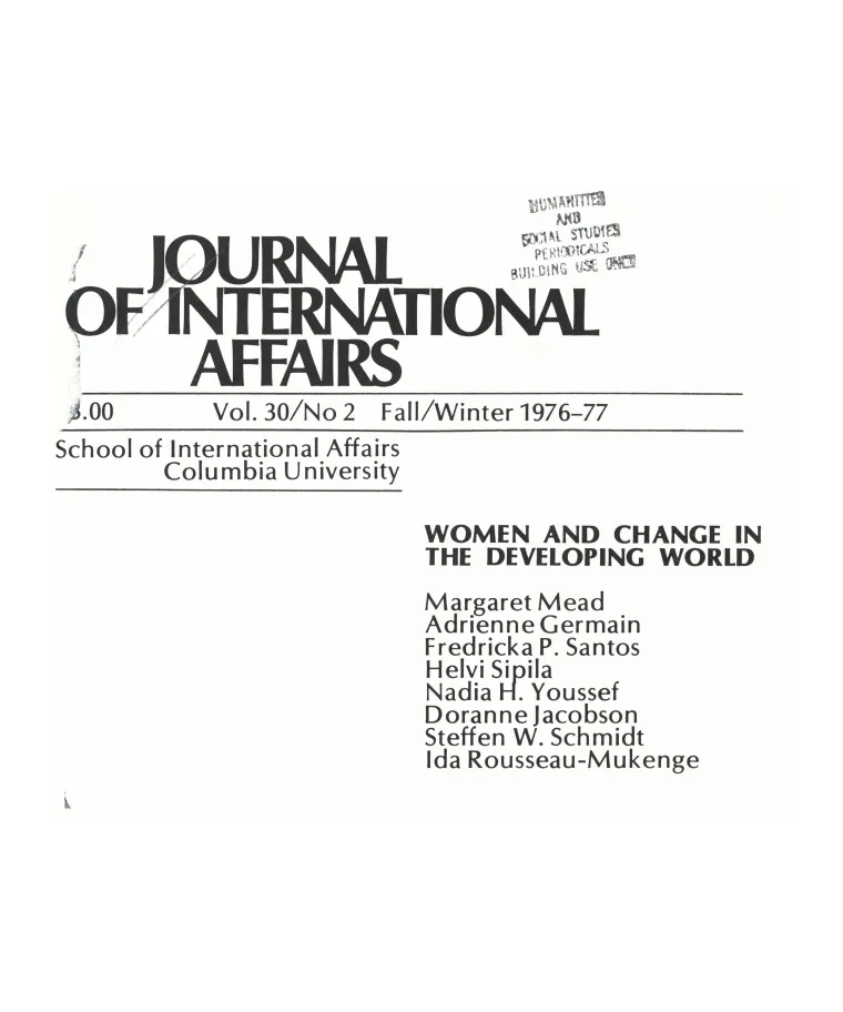 Women and Change in the Developing World Cover Image