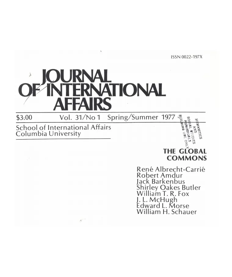 The Global Commons Cover Image