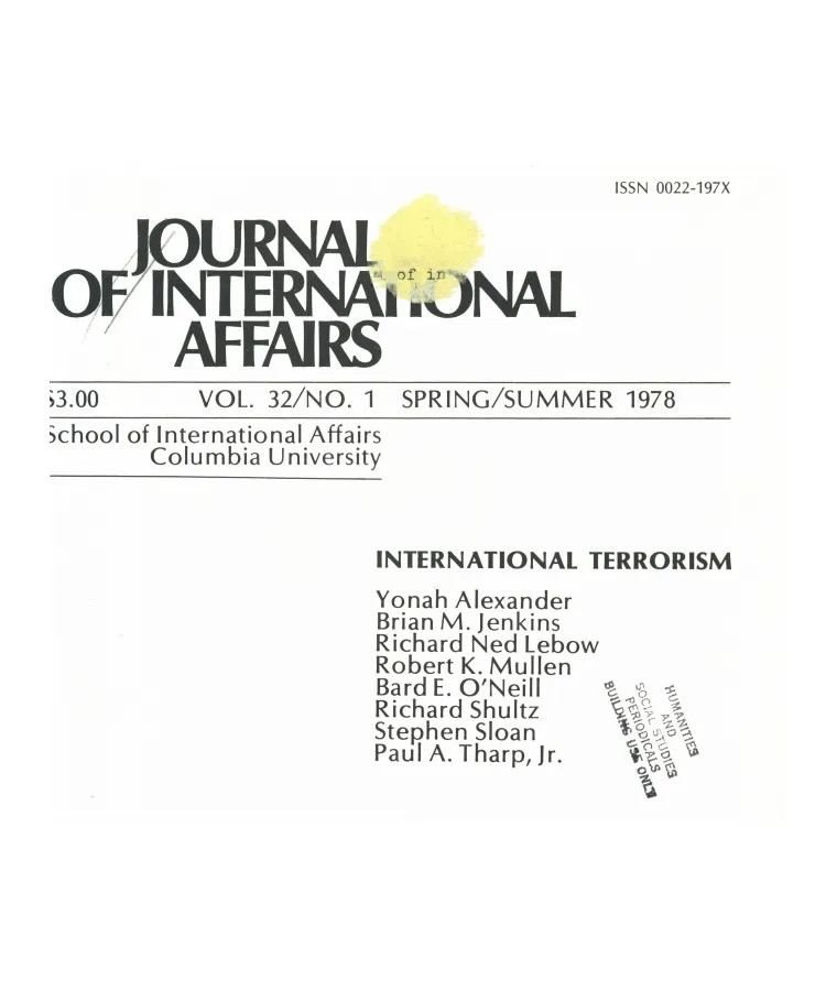 International Terrorism Cover Image
