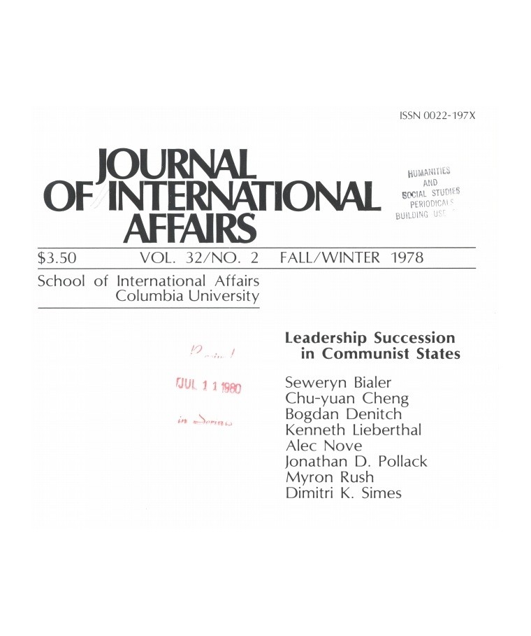 Leadership Succession in Communist States Cover Image