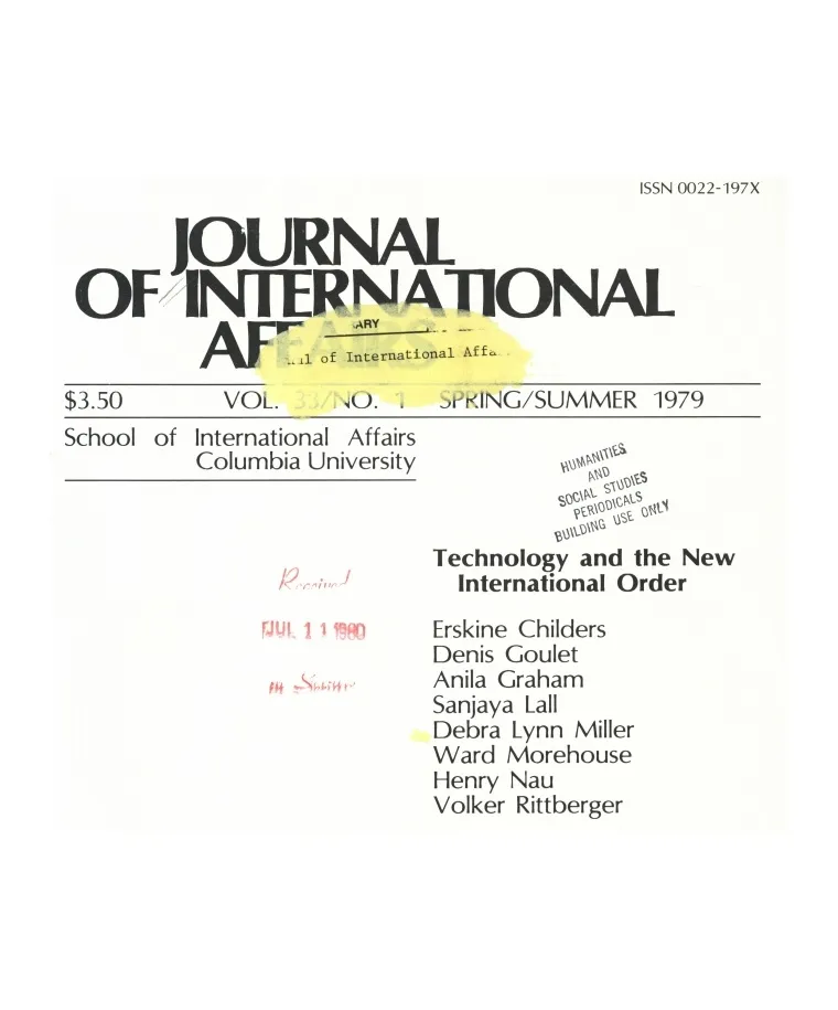Technology and the New International Order Cover Image