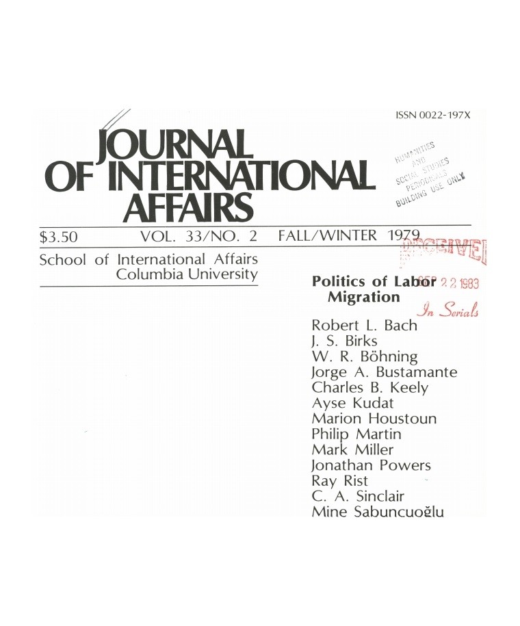 Politics of Labor Migration Cover Image