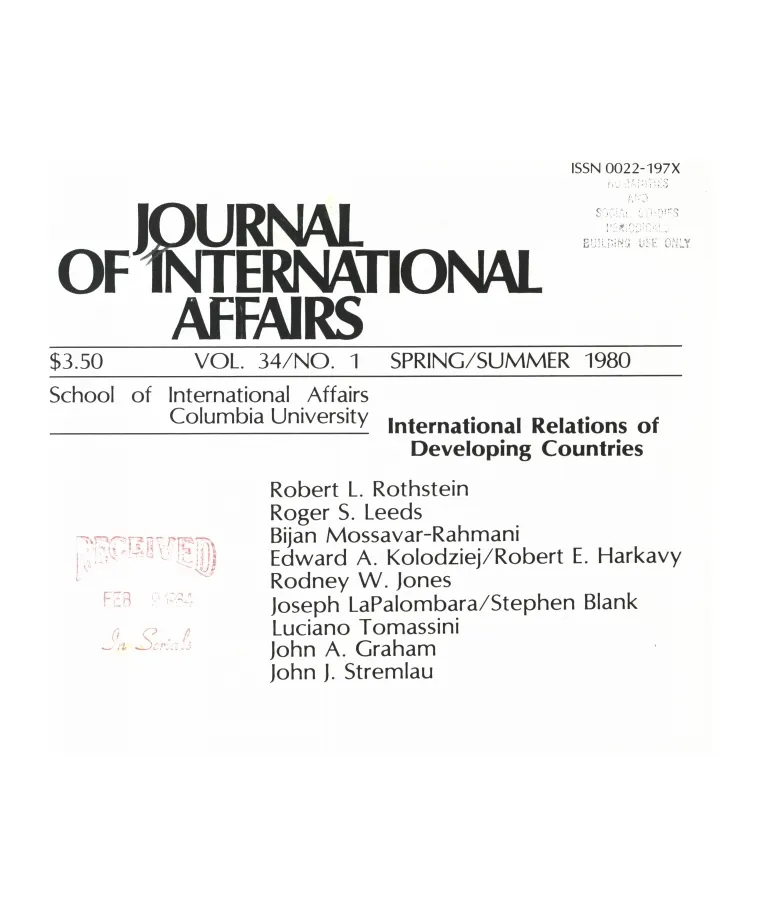 International Relations of Developing Countries Cover Image