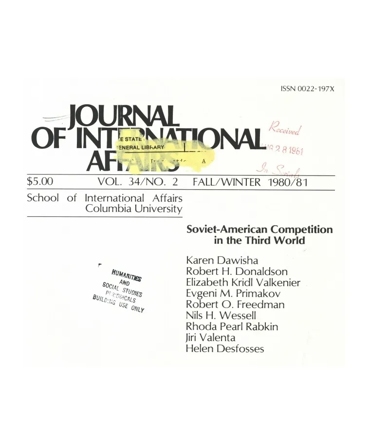 Soviet-American Competition in the Third World Cover Image