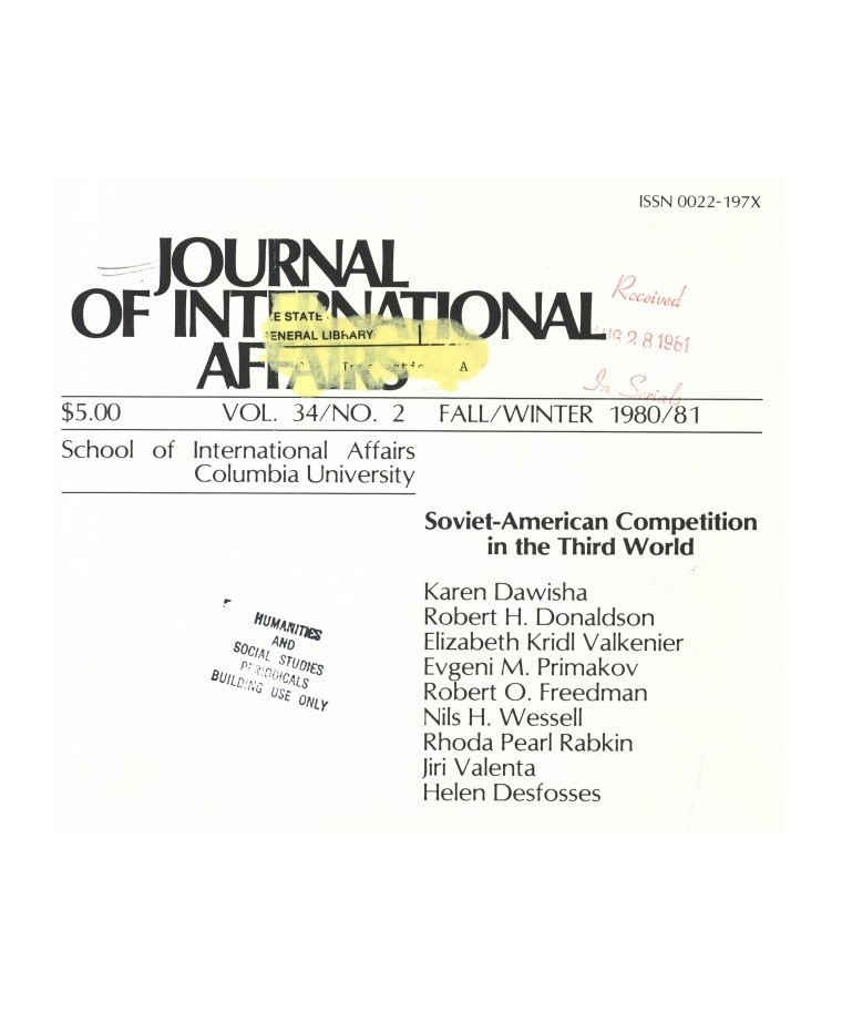 Soviet-American Competition in the Third World Cover Image