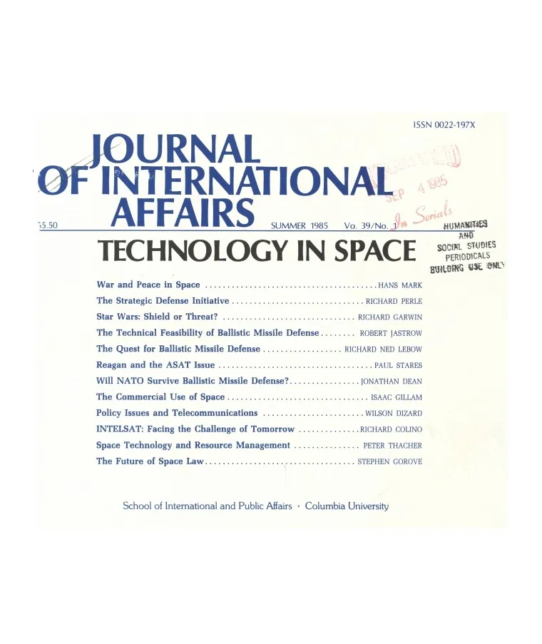 Technology in Space Cover Image