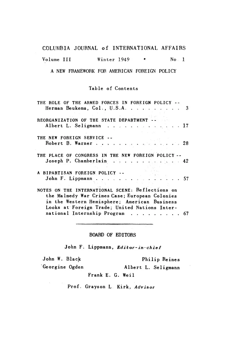 A New Framework for American Foreign Policy Cover Image