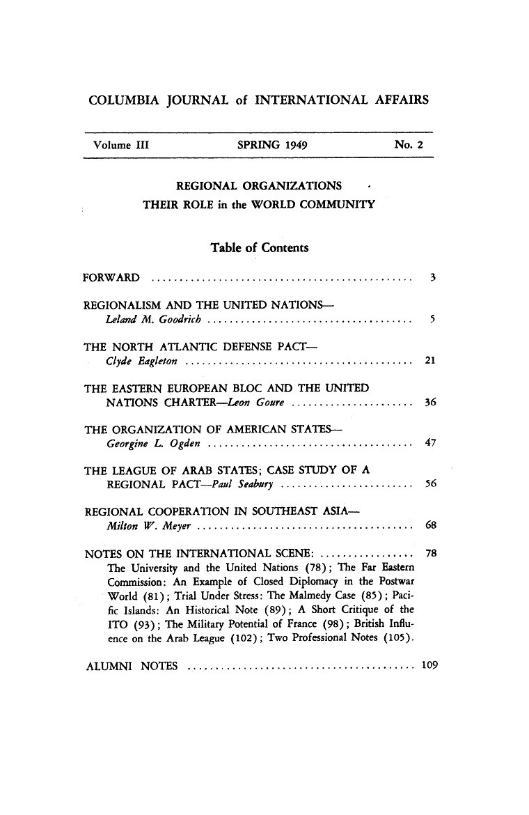 Regional Organizations Cover Image